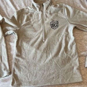 half zip up massanutten grey jacket